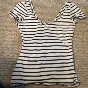 Black and white striped shirt